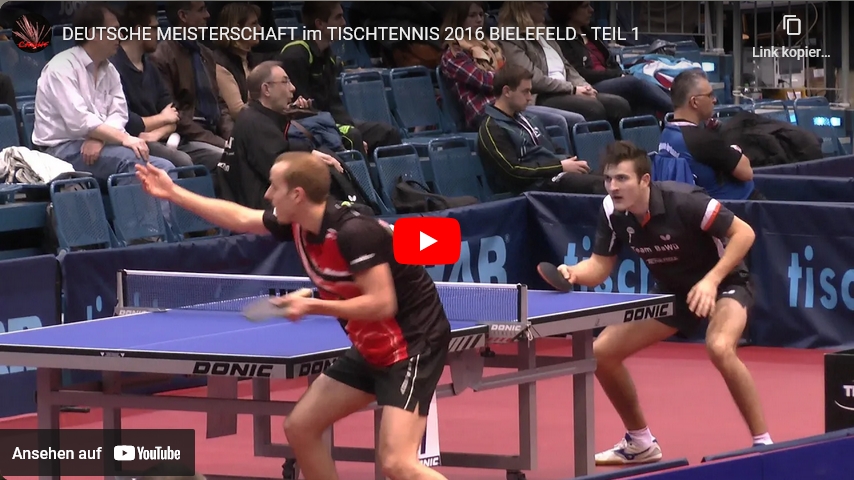 Die 84. Deutschen Tischtennis Meisterschaften 2016 in Bielefeld