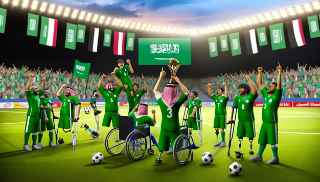 Saudi-Arabien gewinnt Fußball WM 2006 der Menschen mit Behinderung